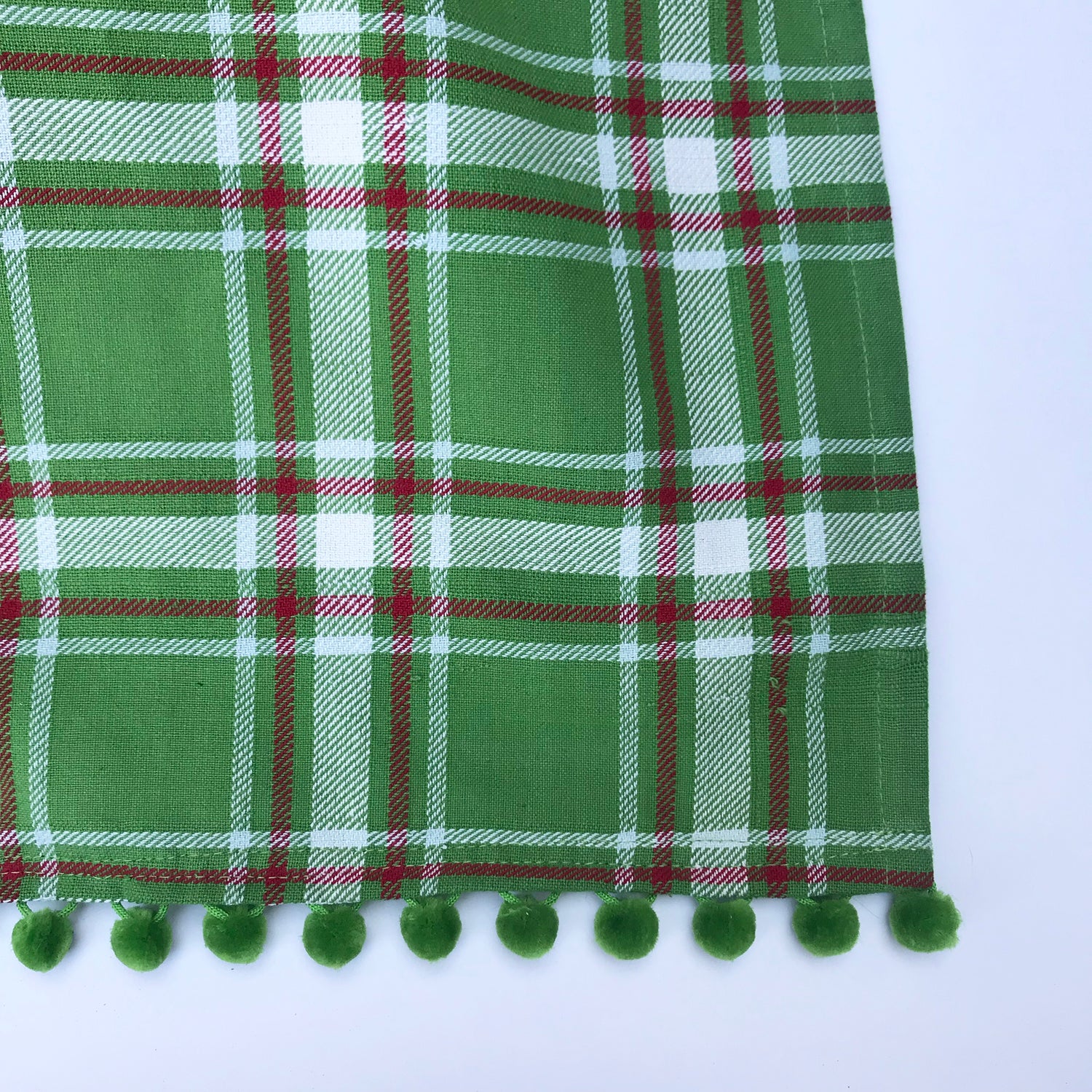 Green Plaid Dish Towel