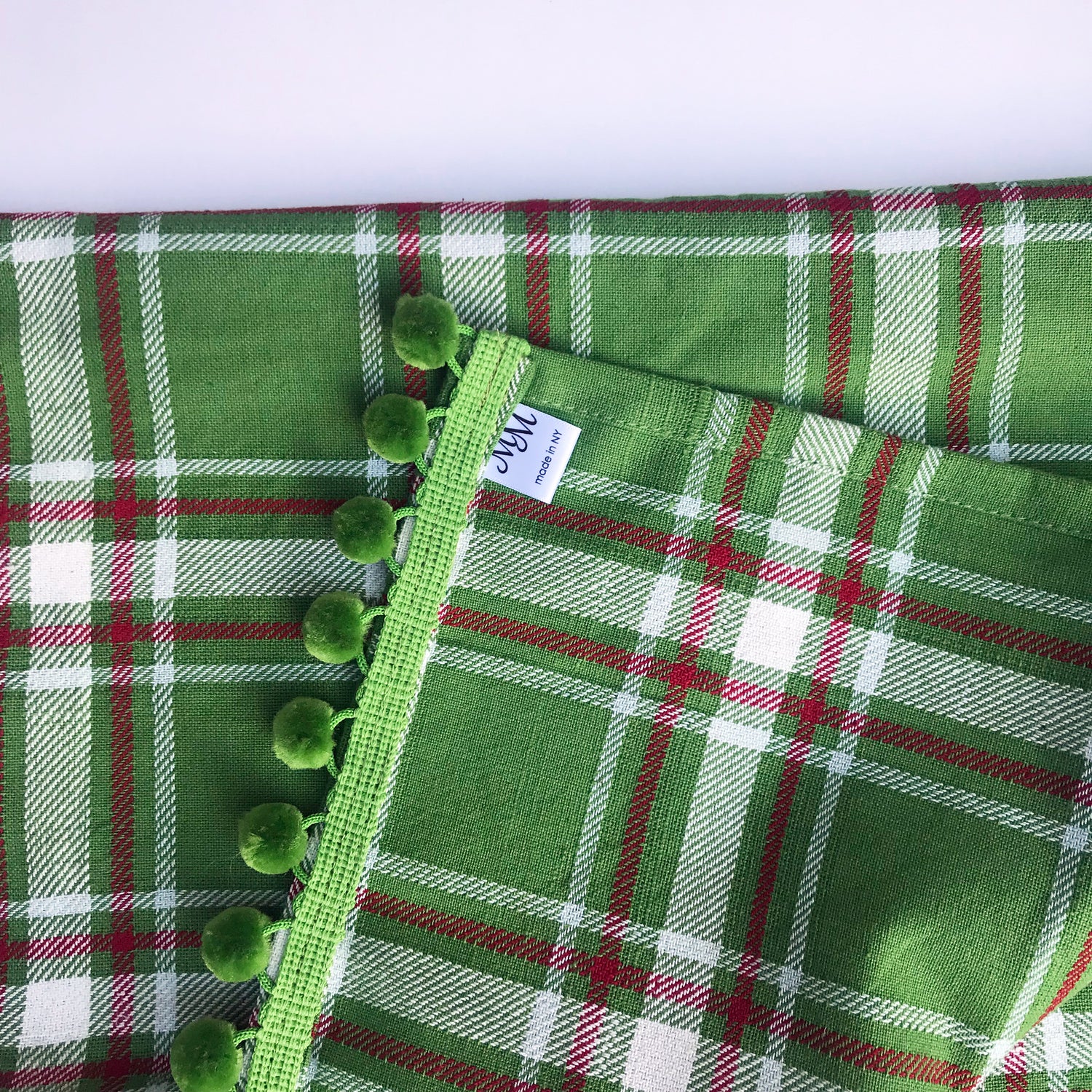 Green Plaid Dish Towel