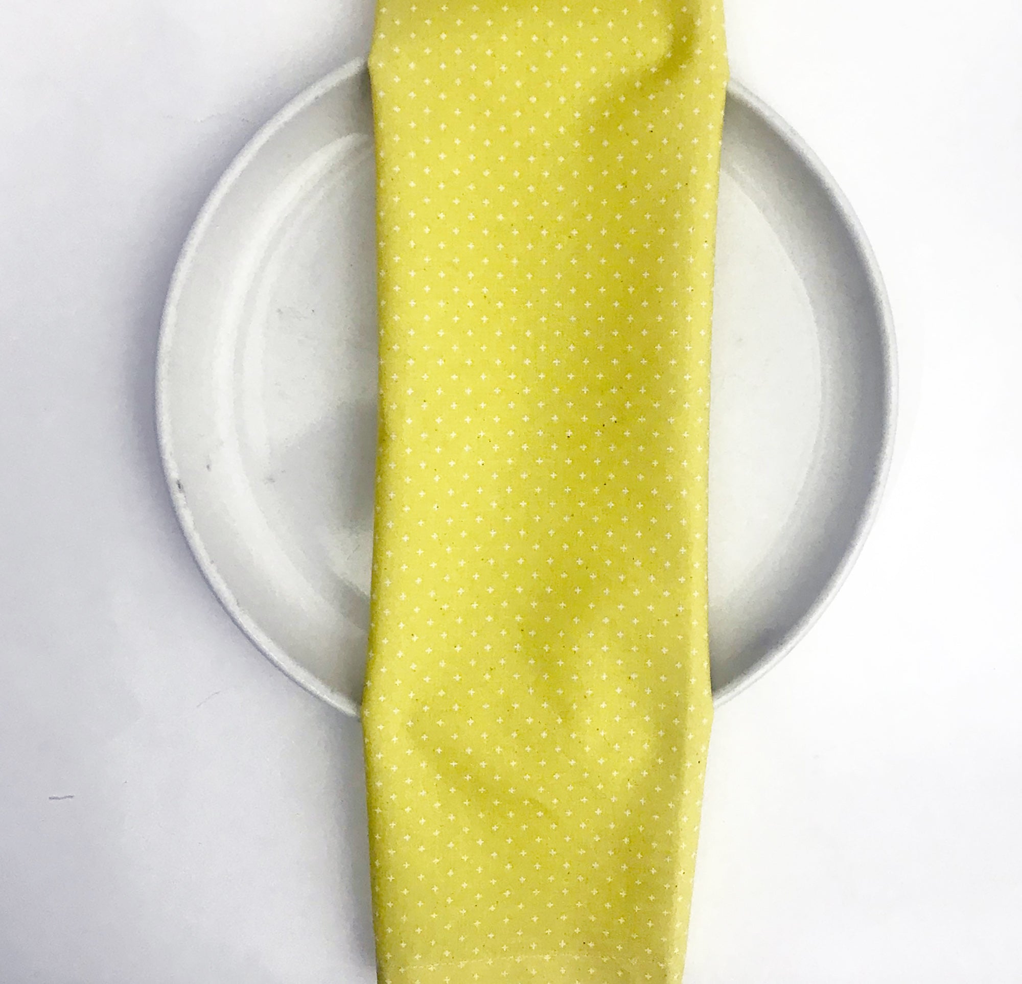 Lemon Yellow Plus Cloth Napkin Set