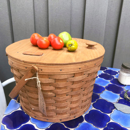 Vintage Catalina Picnic Basket