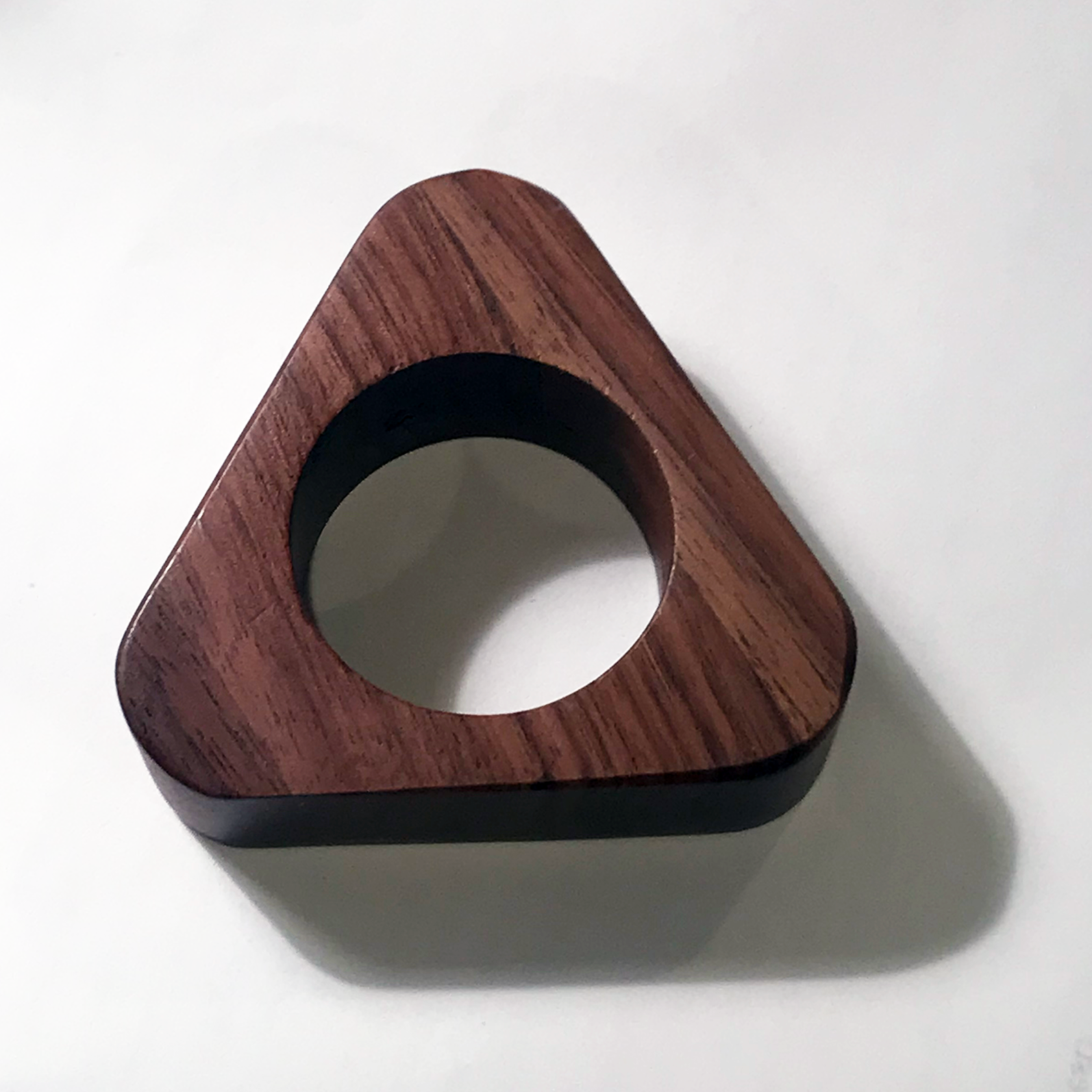 Walnut Triangle Napkin Ring